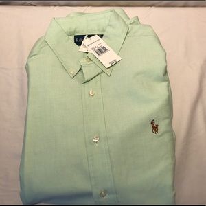 Mens Ralph Lauren Yarmouth Green Polo Button-Down